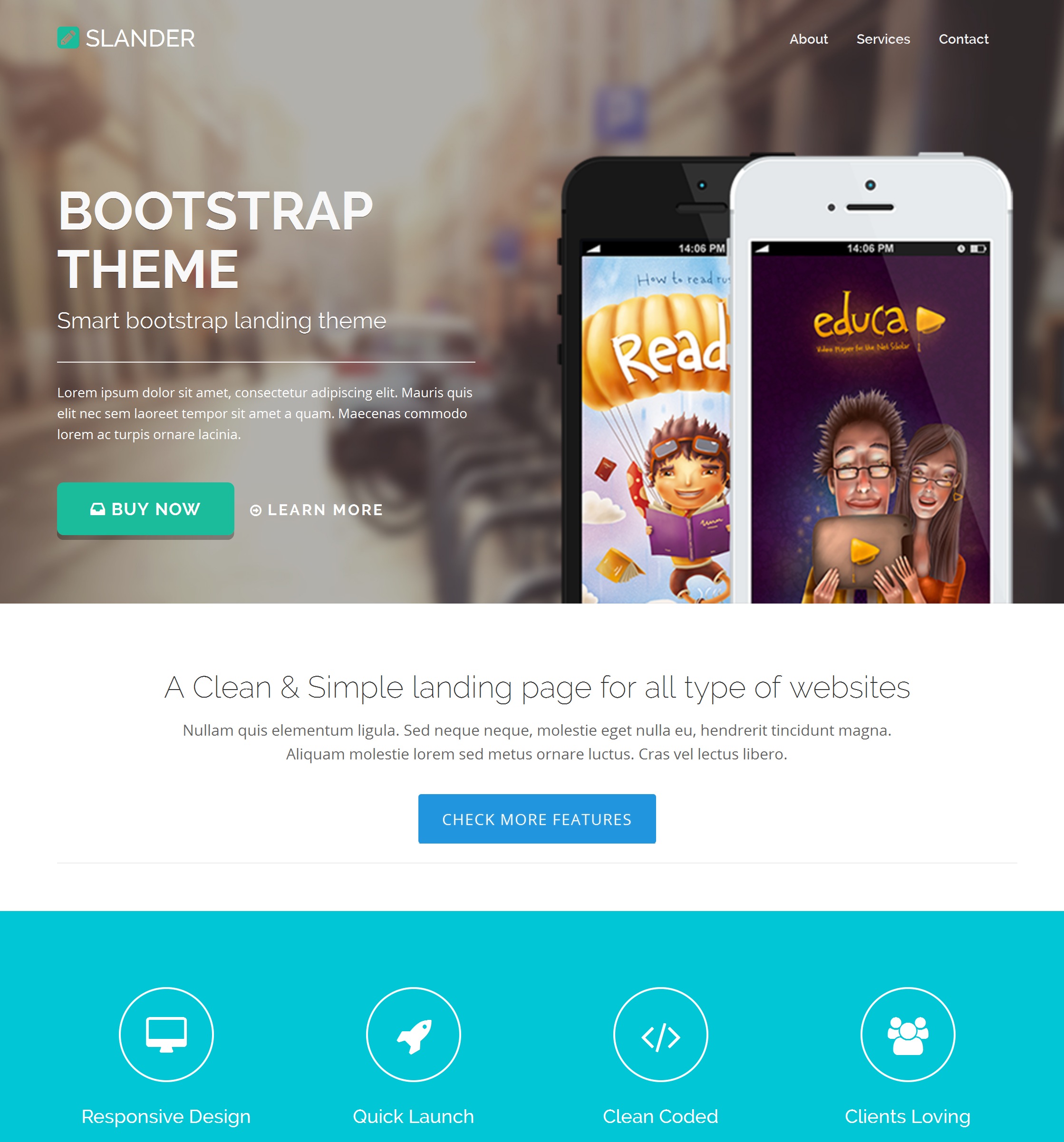 HTML5 Bootstrap Website Theme