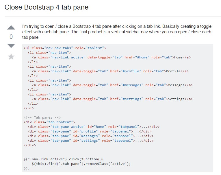  How you can close Bootstrap 4 tab pane