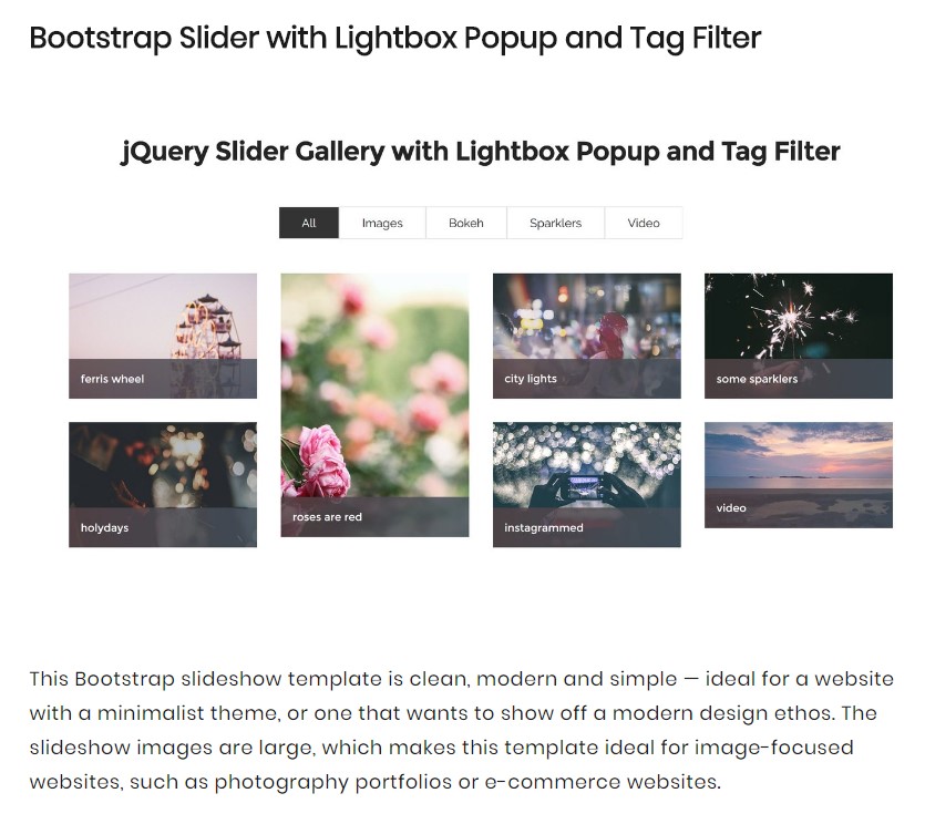  Slider Bootstrap Responsive 