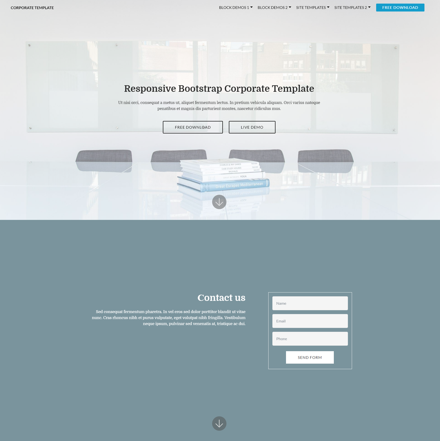 Responsive Bootstrap Corporate Templates
