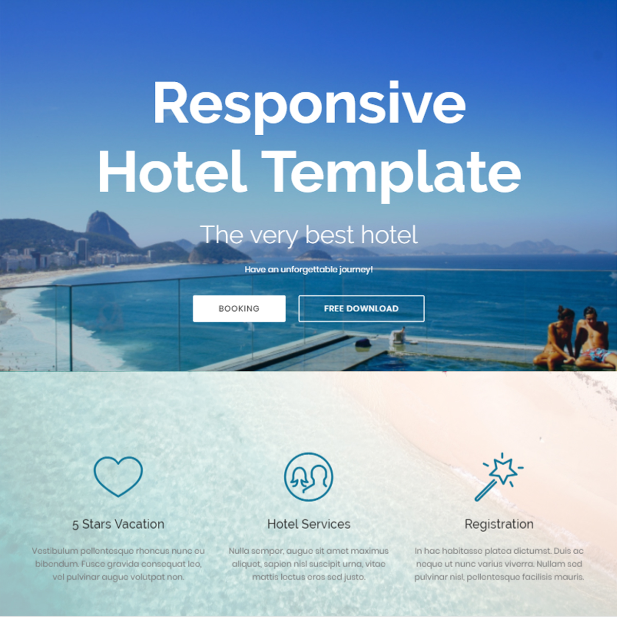 HTML Bootstrap Hotel Templates